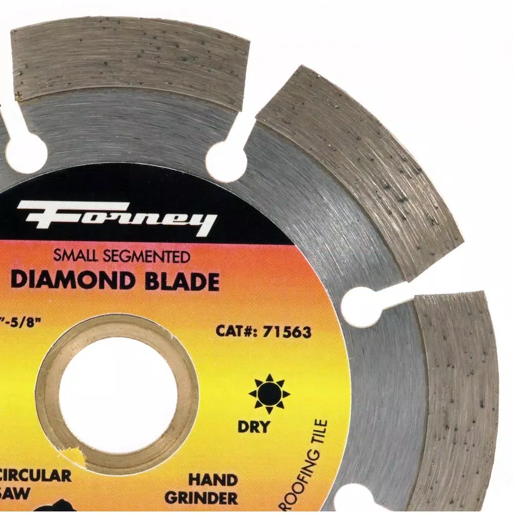 Forney 4 in. Segmented Diamond Cut-Off Blade for Concrete and Masonry