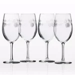 Rolf Glass Icy Pine 18 oz. Etched All Purpose Wine Glasses, Set of 4 thumbnail 1