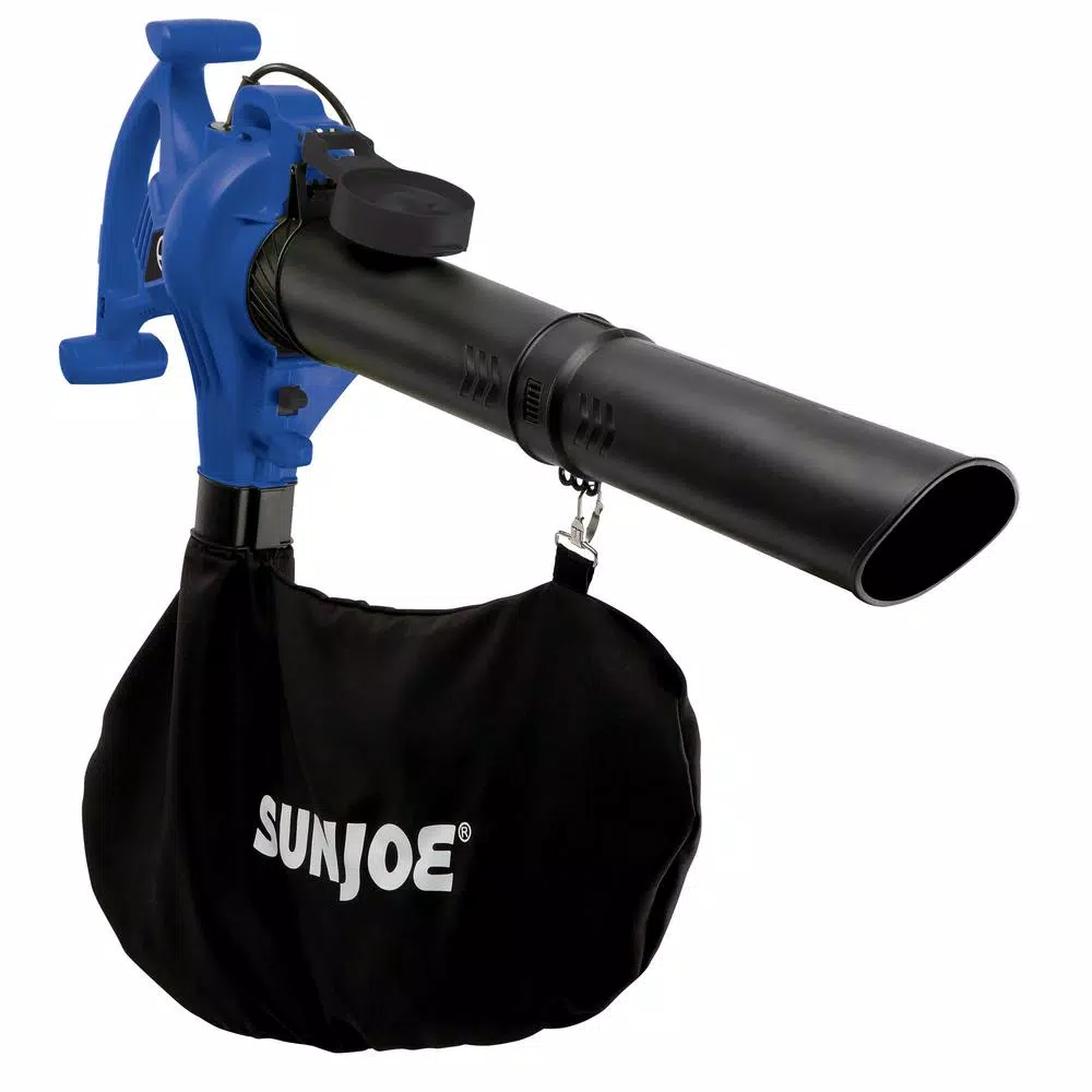 Sun Joe 3-in-1 Electric Handheld Leaf Blower, Vacuum, and Mulcher, 240 MPH, 13 Amp, Blue