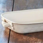 Park Designs Levingston 6 Qt. Rectangle Stoneware Baking Dish, Cream thumbnail 2