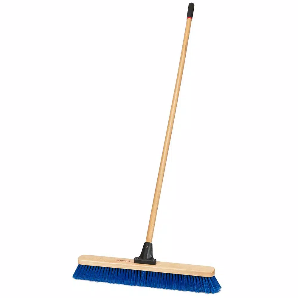 Harper 24 in. Indoor/Outdoor All-Purpose Push Broom with 60 in. Hardwood Handle