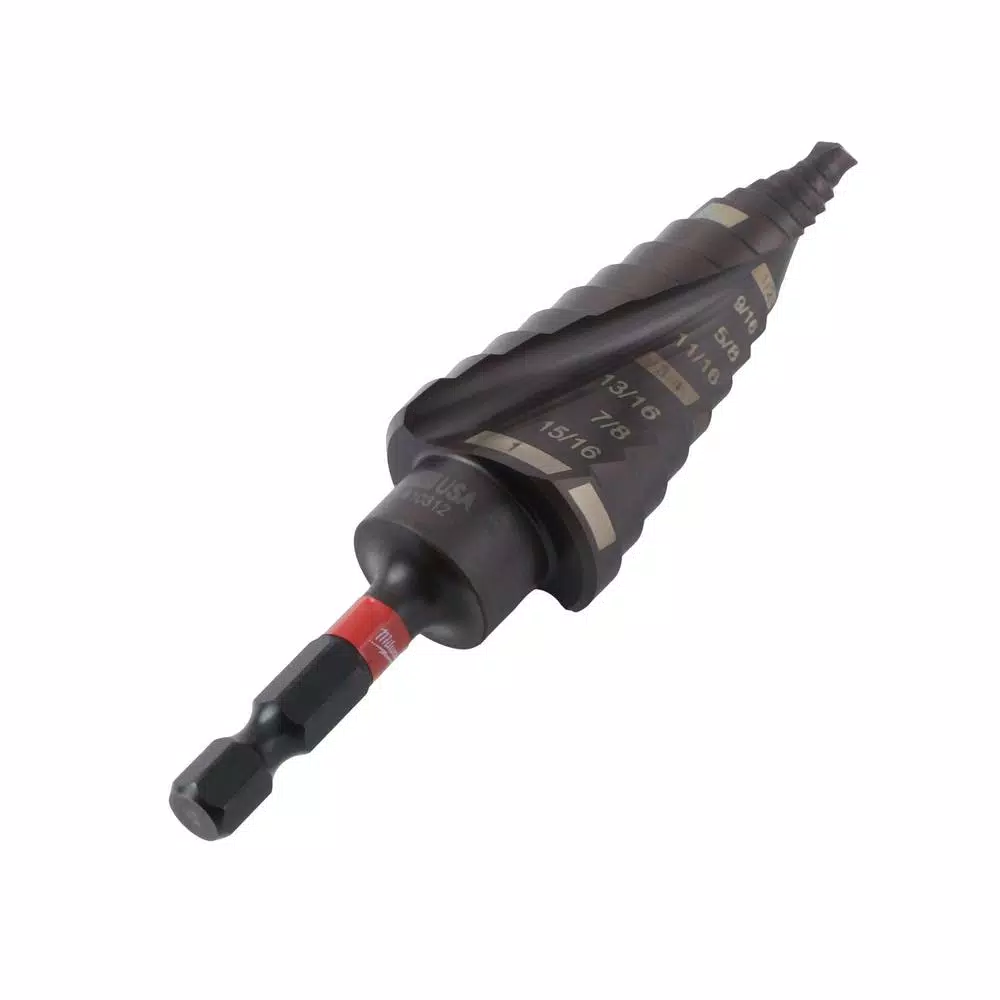 Milwaukee SHOCKWAVE Impact Duty #8 Titanium Step Bit, 1/8 in. - 1 in.