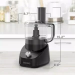 BLACK+DECKER 8-Cup 2-Speed Food Processor with S-Blade and Reversible Disc, Black thumbnail 5