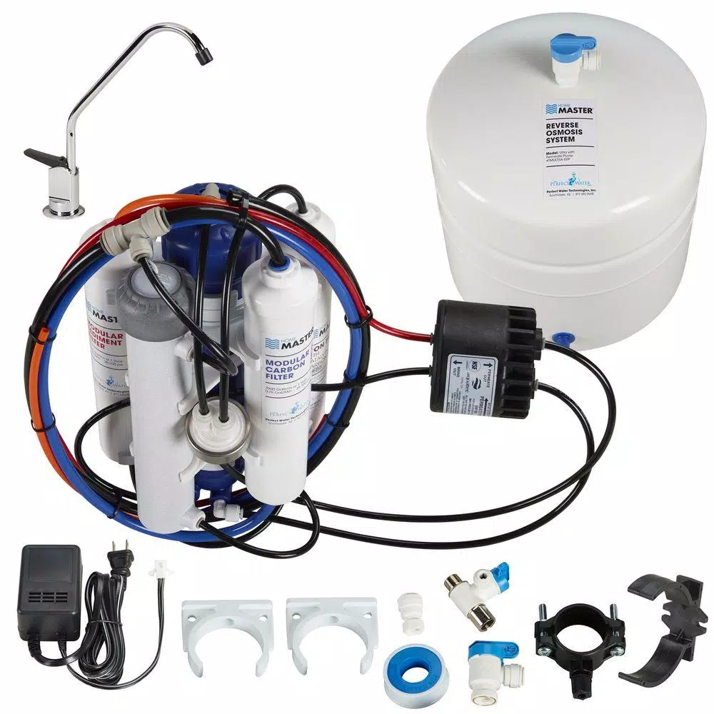 Home Master Ultra Reverse Osmosis System with Permeate Pump and UV Sterilization