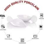 MALACASA 4.5 in. White Porcelain Ramekins Set of 12 - Ceramic Souffle Dishes and Serving Bowls thumbnail 3