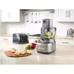 Cuisinart Elemental 13-Cup Food Processor with Dicing Kit and 4.5-Cup Bowl, 3-Speed, Silver thumbnail 2