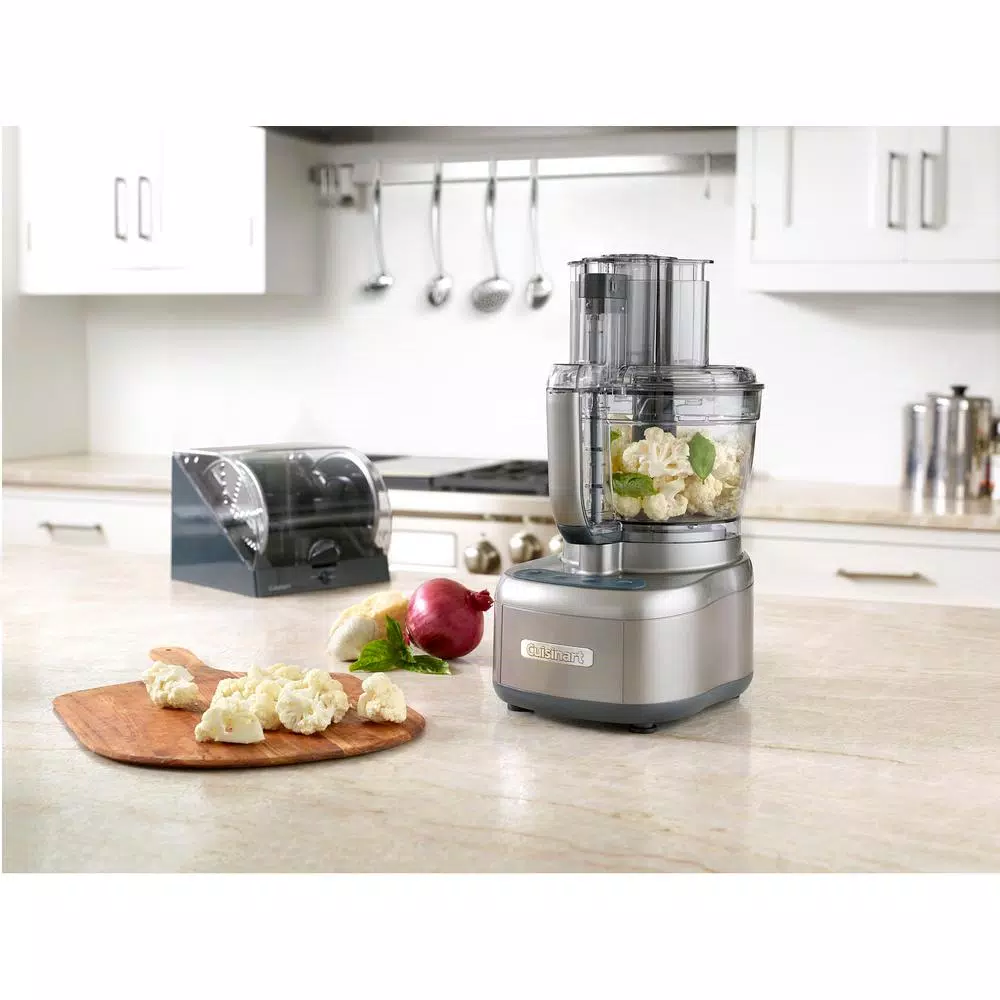 Cuisinart Elemental 13-Cup Food Processor with Dicing Kit and 4.5-Cup Bowl, 3-Speed, Silver