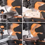 Evolution Power Tools Evolution R255SMSDB+ 10 in. 15 Amp Dual Bevel Sliding Miter Saw with Laser Guide thumbnail 4