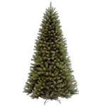 National Tree Company 7 ft. North Valley Spruce Hinged Artificial Christmas Tree, Slim Profile, 1096 Tips thumbnail 1