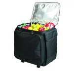 Picnic Time Bodega Insulated 12-Bottle Wine Tote and 40-Can Rolling Cooler with Telescopic Handle thumbnail 2