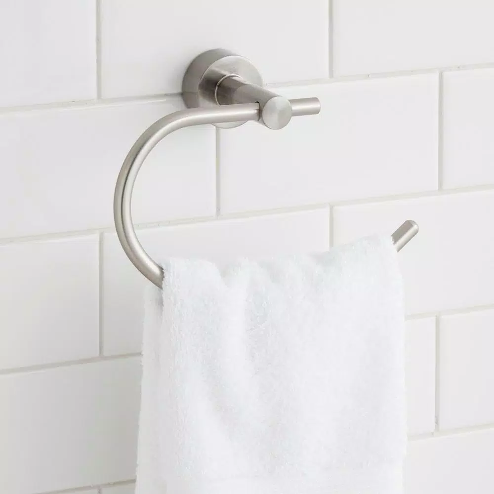 Glacier Bay Innburg Brushed Nickel Towel Ring