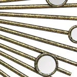 Stratton Home Decor Penelope Round Bronze Metal Accent Mirror, 35 in. W x 34 in. H thumbnail 3