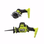 RYOBI ONE+ HP 18V Brushless Compact 2-Tool Combo Kit: One-Handed Reciprocating Saw & Cut-Off Tool thumbnail 1