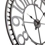 Utopia Alley Manhattan 32" Industrial Wall Clock, Pewter Metal, Analog Quartz thumbnail 6
