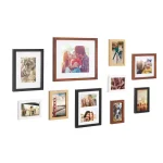 Kate and Laurel Mid-Century Modern Gallery Wall Frame Set, 10-Piece Multi-Color Assortment thumbnail 2