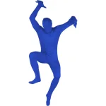 Unbranded Capital Costumes Adult Spandex Second Skin Full Bodysuit - Blue thumbnail 2