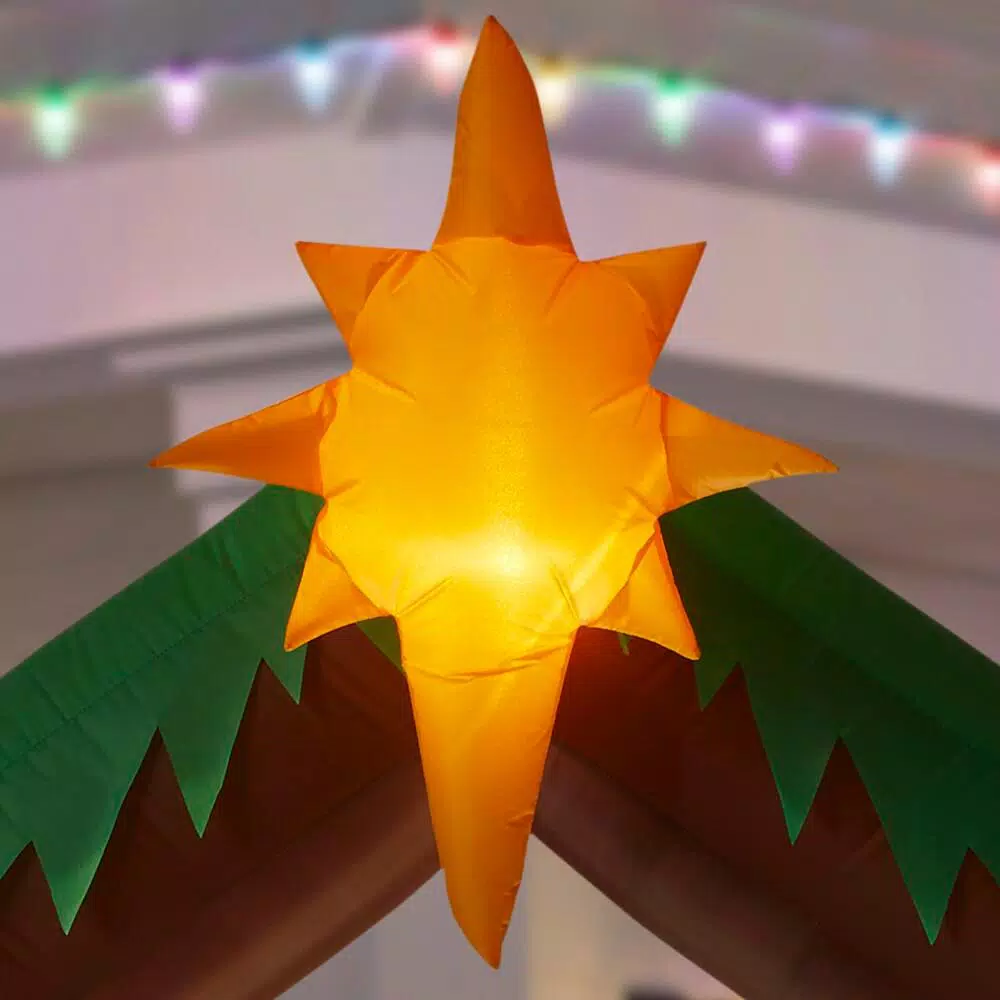Home Accents Holiday 6.5 ft. LED Inflatable Nativity Scene Airblown Holiday Decoration