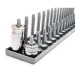 Husky 6-Piece SAE and Metric Socket Rack Set for 1/4 in., 3/8 in., and 1/2 in. Drives thumbnail 3