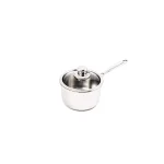 Swiss Diamond Premium Clad 2.1 Qt. Stainless Steel Saucepan with Glass Lid thumbnail 1