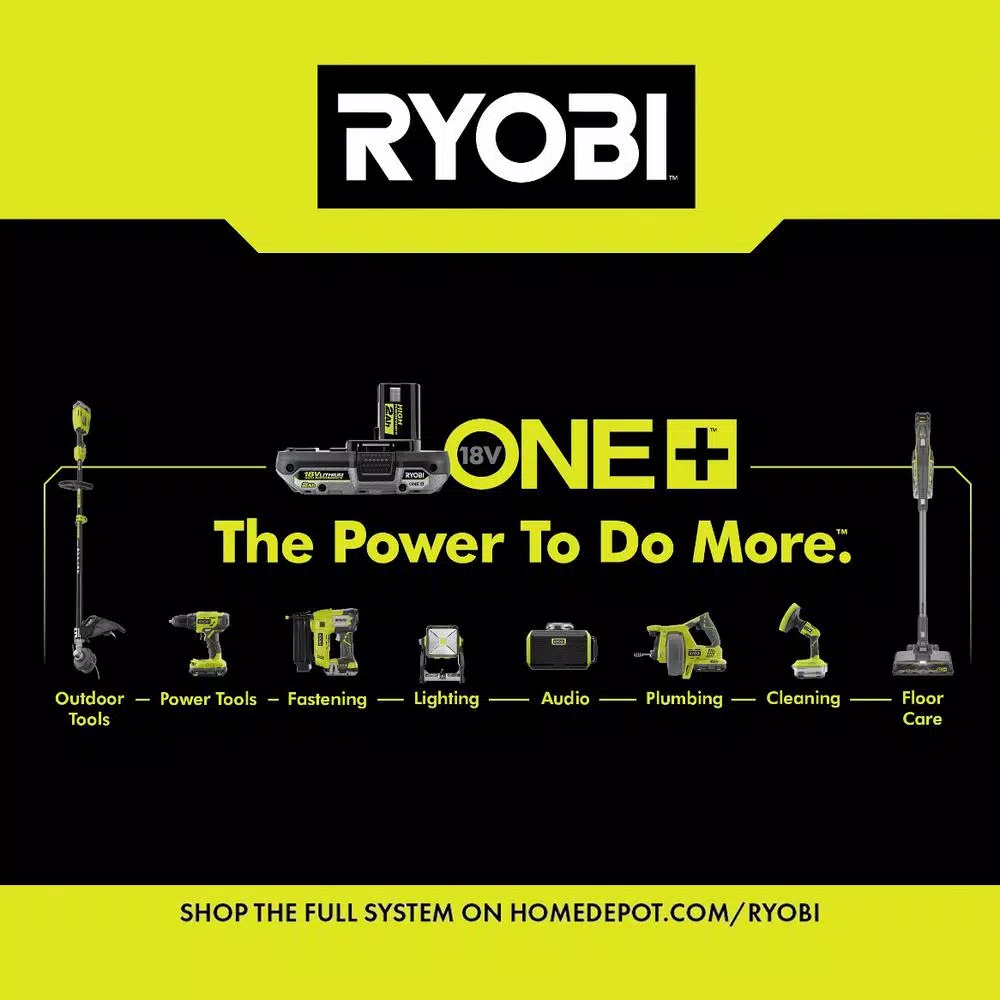 RYOBI 18V ONE+ HP Brushless 1 in. SDS-Plus Cordless Rotary Hammer Drill (Tool Only)