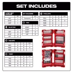 Milwaukee SHOCKWAVE 100-Piece Impact-Duty Alloy Steel Drill and Driver Bit Set thumbnail 2