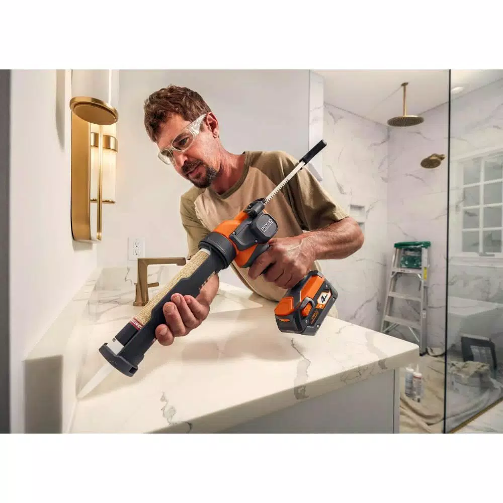 RIDGID 18V Brushless SubCompact 1/2 in. Drill/Driver & 10 oz. Caulk Gun Combo Kit