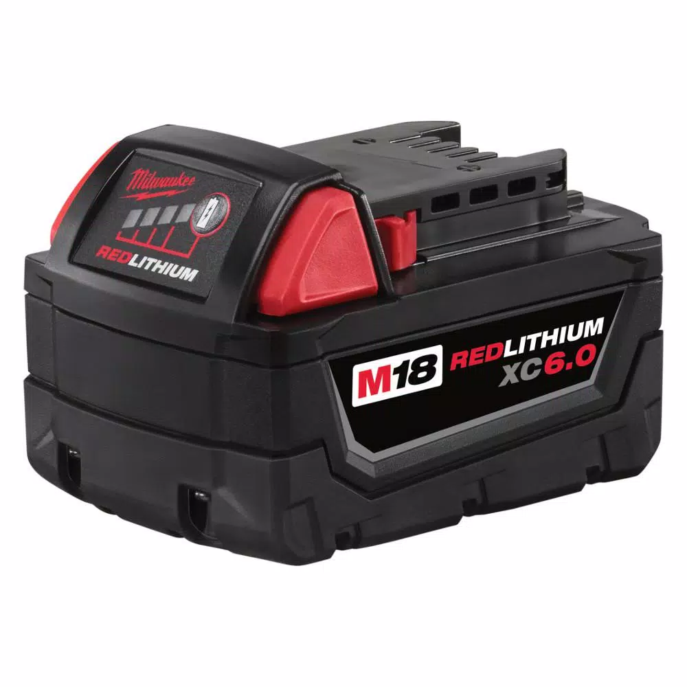 Milwaukee M18 REDLITHIUM XC 6.0 Ah 18V Lithium-Ion Extended Capacity Battery Pack