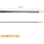 POWERTEC 12-1/2 in. High-Speed Steel Planer Knives, Set of 2 thumbnail 3