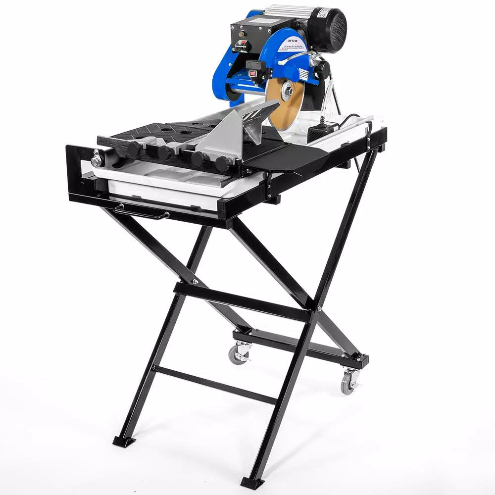 Stark 7.25 in. Corded Wet Tile Saw with Stand, 15.5 Amp 2.5 HP