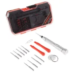 Stalwart 15-Piece Repair Tech Tool Kit with Precision Screwdrivers and Carrying Case thumbnail 1