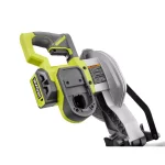 RYOBI ONE+ 18V Cordless 7-1/4 in. Compound Miter Saw Kit with (2) 3.0 Ah LITHIUM+ HP Batteries and Dual Chemistry Charger thumbnail 4