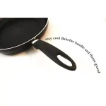 ExcelSteel Professional 12 in. Aluminum Nonstick Frying Pan with Induction Base, Black thumbnail 3