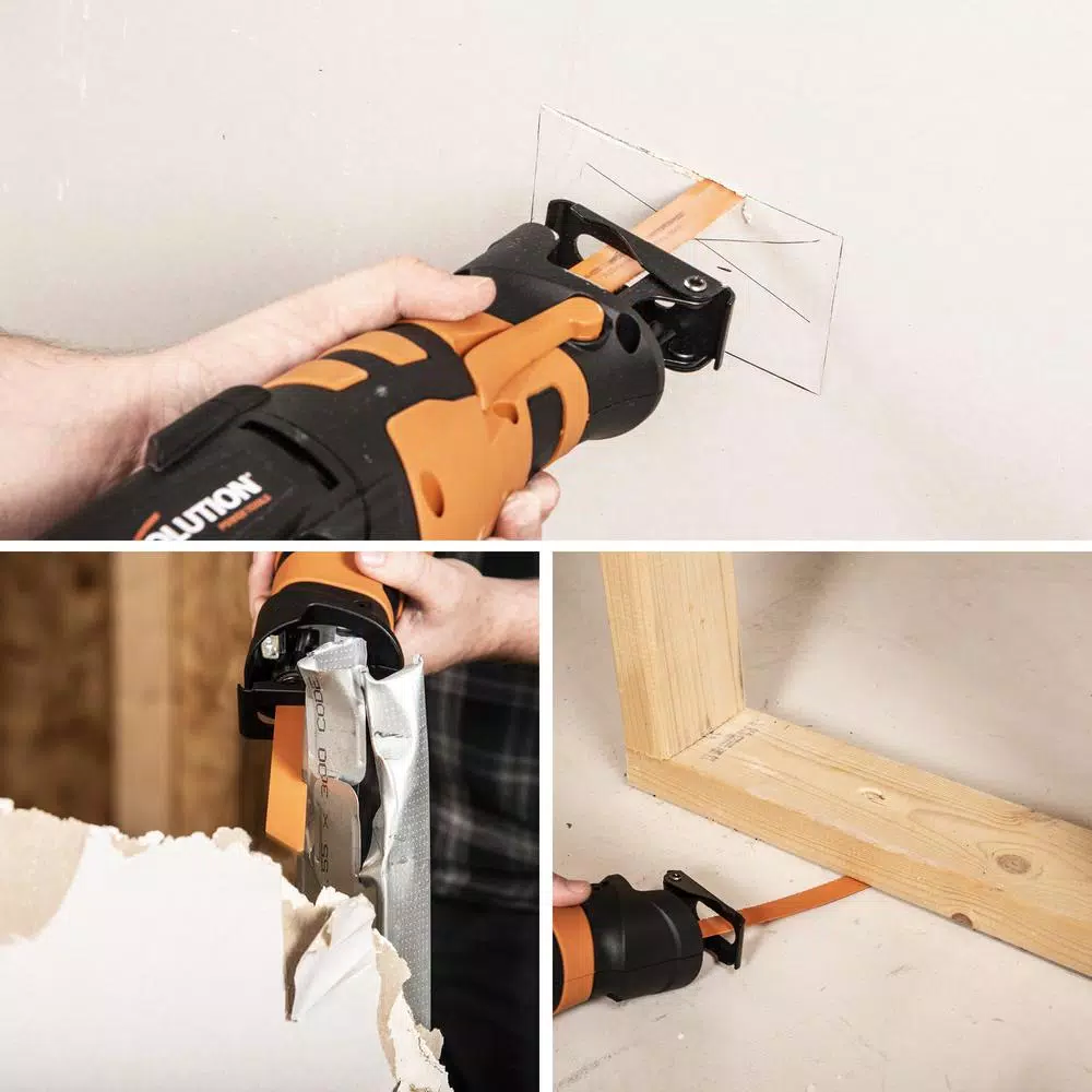 Evolution Power Tools Evolution R230RCP 7 Amp Corded Reciprocating Saw with 4 Blades