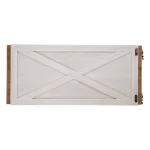 Unbranded 26 in. Washed White Wooden Tree Collar - Handcrafted Solid Wood Tree Box thumbnail 5