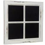 Pinnacle Distressed White Window Pane Framed Chalkboard - Rustic Farmhouse Memo Board thumbnail 3