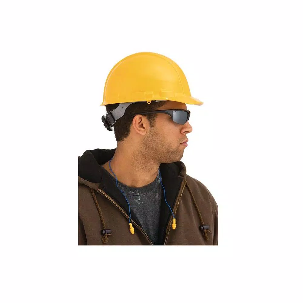 3M Non-Vented Yellow Hard Hat with 4-Point Ratchet Adjustment, Case of 6