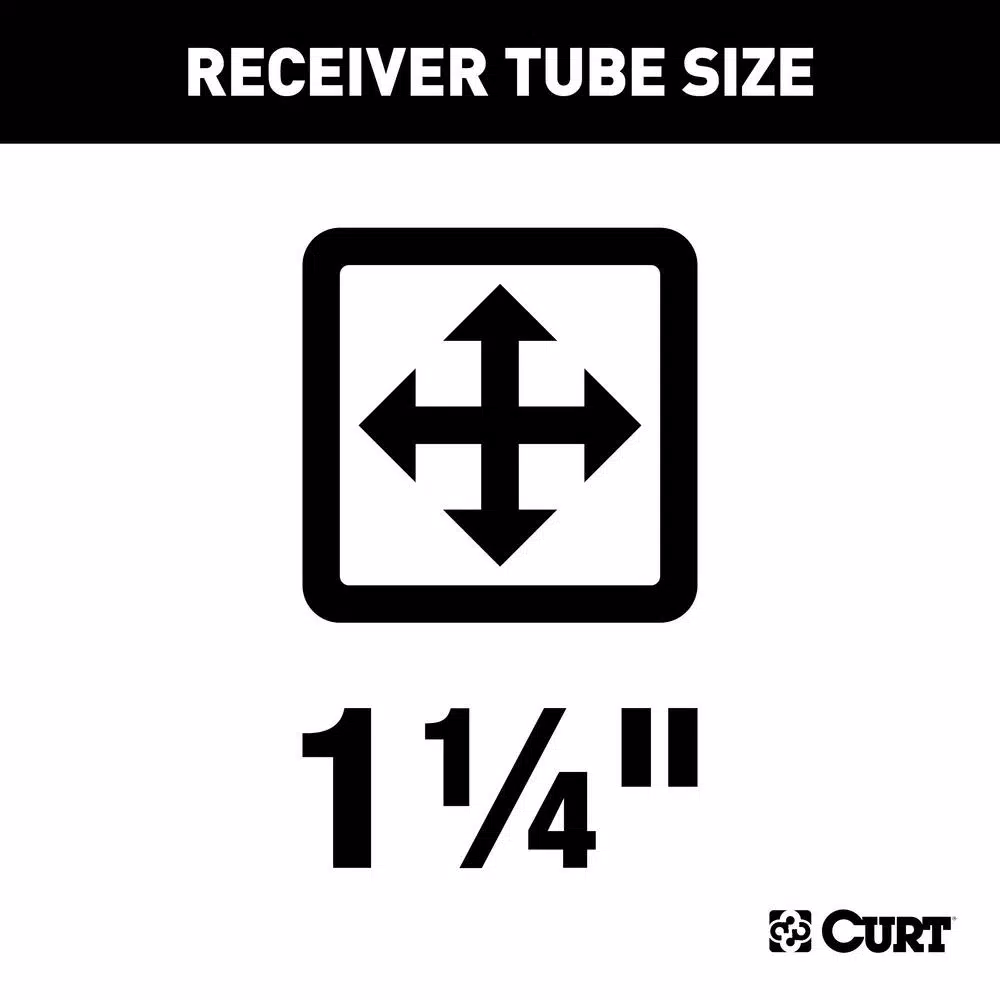 CURT Class 1 Trailer Hitch for Mazda 3, 1-1/4" Receiver, Gloss Black