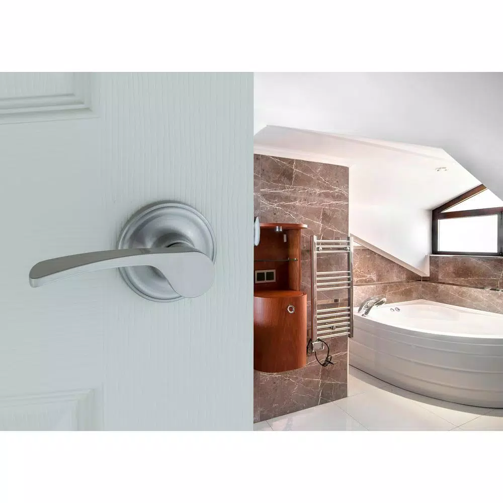 Copper Creek Scandinavian Kash Satin Stainless Passage Lever for Hall and Closet Doors