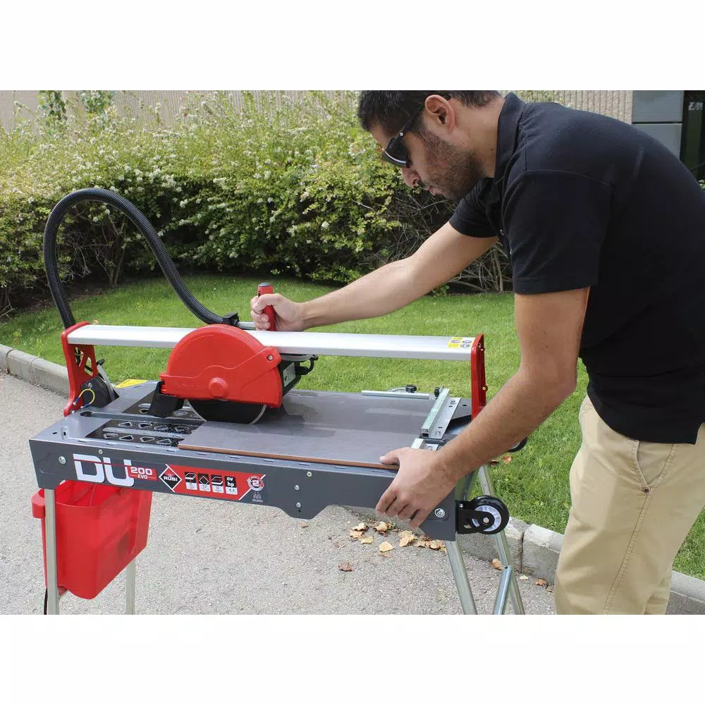 Rubi DU-200 EVO 8 in. 120V Wet Tile Saw with 1.1 HP Direct-Drive Motor