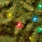 National Tree Company 4.5 ft. Dunhill Fir Artificial Christmas Tree with 450 Multicolor Lights thumbnail 3
