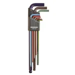 Bondhus Metric Ball End L-Wrench Set with ColorGuard Finish, 9-Piece thumbnail 1