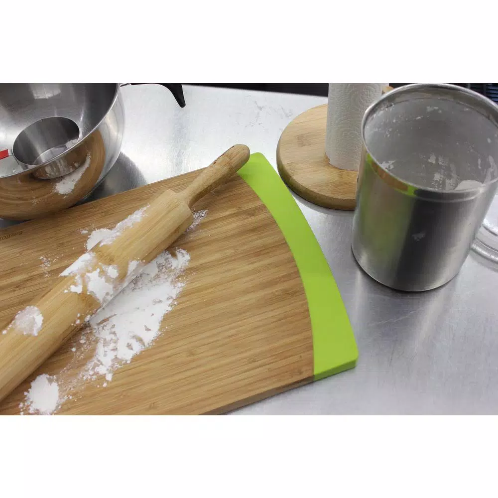 BergHOFF Bamboo Rolling Pin with Grip Handles - Western Style Baking Tool