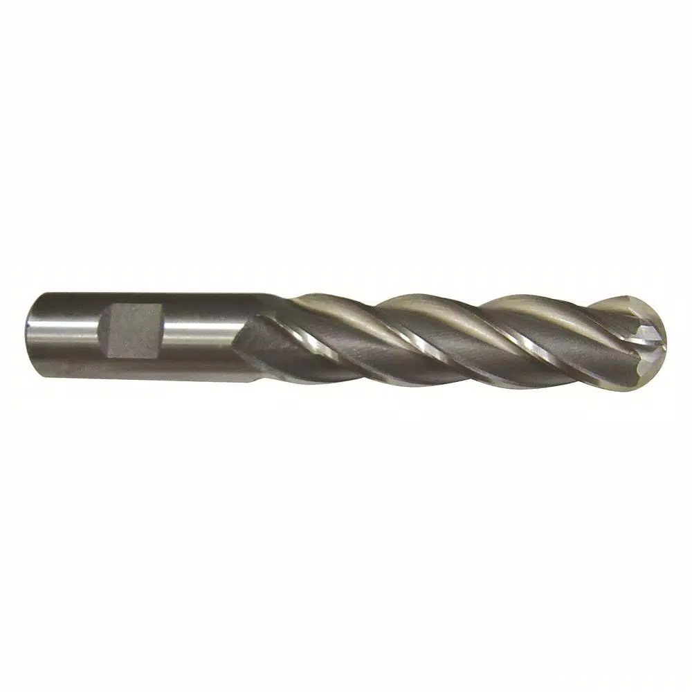 Drill America 1/4 in. Shank Carbide 4-Flute Ball Nose End Mill Specialty Bit