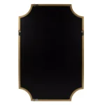 Kate and Laurel Hogan Scallop Corner Accent Mirror, Gold Contemporary Framed Wall Mirror, 24 x 36 in. thumbnail 4