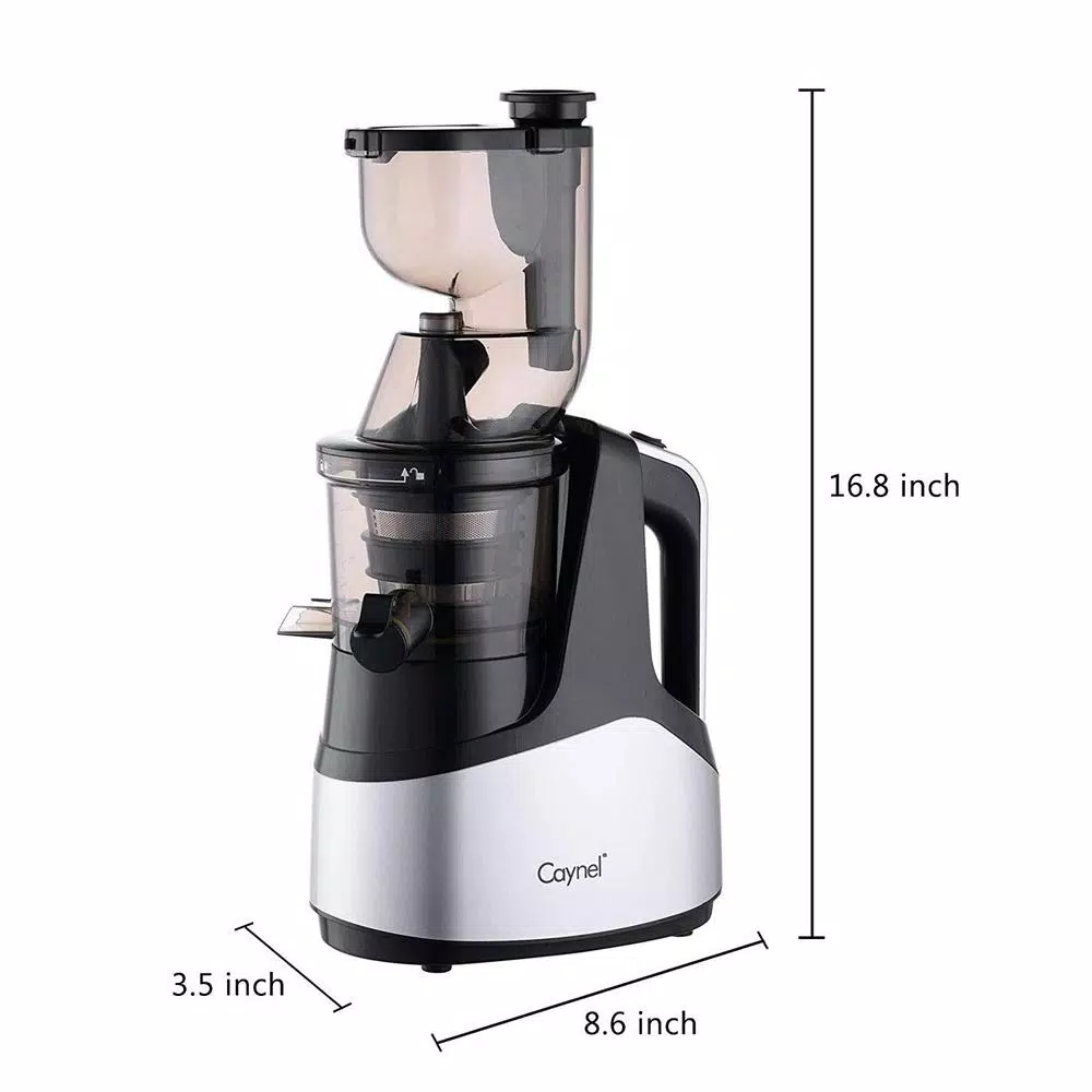 Boyel Living Silver Slow Masticating Cold Press Juicer, High Yield Vertical Juicer with 30 Speeds