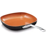 Gotham Steel 12 in. Ti-Ceramic Non-Stick Shallow Square Fry Pan, Graphite thumbnail 1