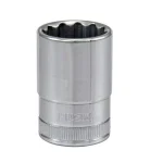 Husky 19 mm 12-Point Metric Deep Socket, 1/2 in. Drive thumbnail 1