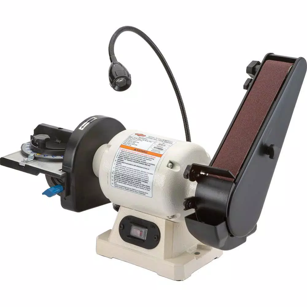 Shop Fox 2 in. x 27 in. Belt and 6 in. Disc Benchtop Combo Sander, 1/3 HP, 120V