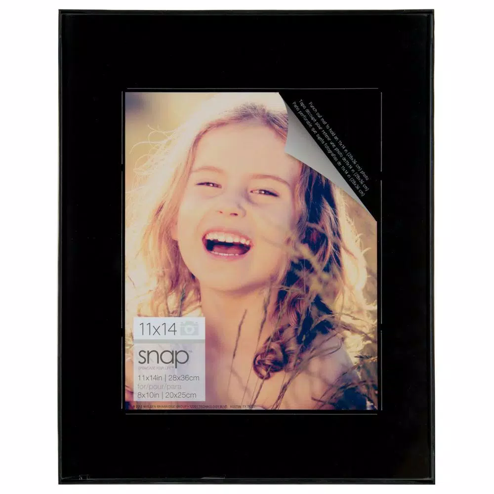 Pinnacle 6-Pack Snap Clear Acrylic 11 x 14 in. Standing Picture Frames, L-Shaped Tabletop Display