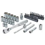 DEWALT 37-Piece 1/4 in. Drive Metric Socket Set with Ratchet and Bit Driver thumbnail 4